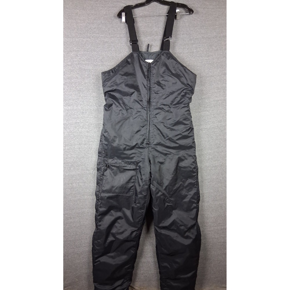 VTG Sno Rider Mens Snowbibs Medium Black‎ Thinsulate USA Snowmobile Snowbard Ski